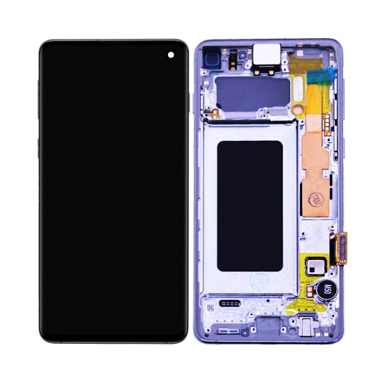 Touch+Display+Frame Samsung Galaxy S10/G973 Service Pack Prism White Touch+Display+Frame Samsung Galaxy S10/G973 Service Pack Prism White